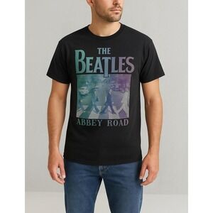 The Beatles Abbey Road Graphic Tee Black T-Shirt‎ Size XL Band Vintage Style